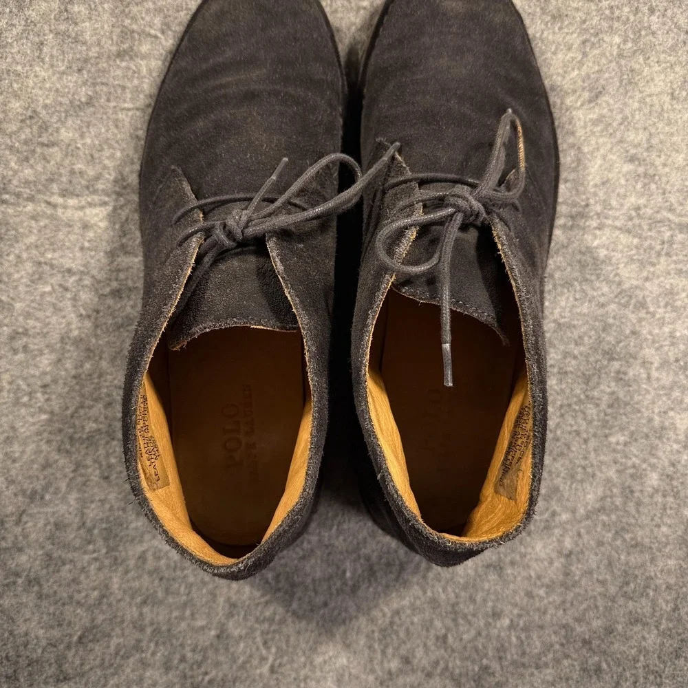 Polo Ralph Lauren Chukka Boots Mens 10.5D Gray Suede Crepe  display picture 1
